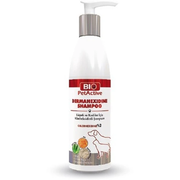 Biopetactive Dermahexidine Shampoo 250 ml Kedi ve Köpek için Skt:07/2027 ürün görseli 1