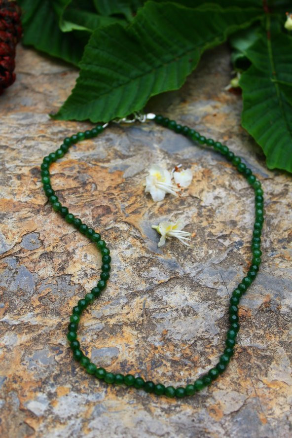 STONEAGE Yeşil Jade Doğal Taş Dengeleyici ve İyileştirici Kolye ürün görseli 1