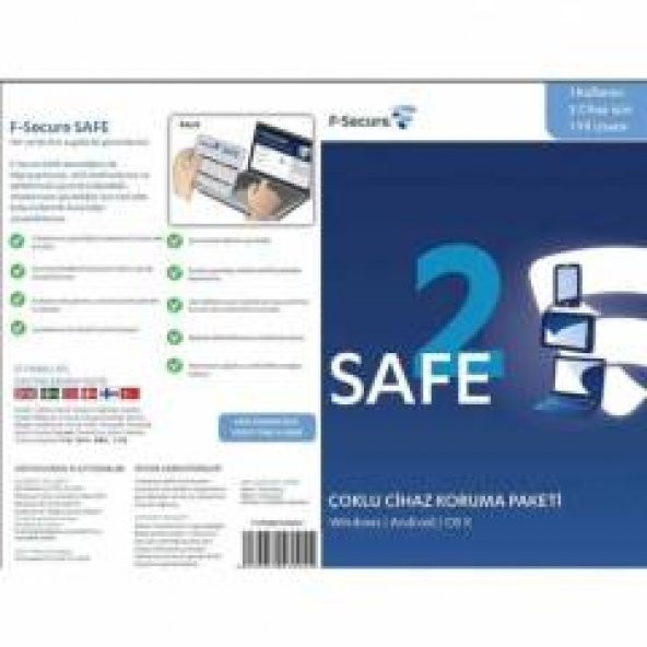 YAZILIM ANTİVİRUS F-Secure SECURİTY 1 KUL. 2 CİHAZ 1 YIL ürün görseli 1