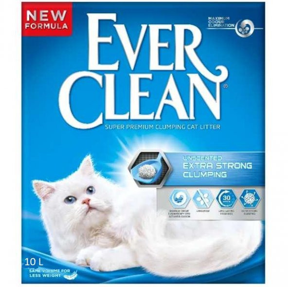 Ever Clean Extra Strong Unscented Kokusuz Topaklaşan Kedi Kumu 10 Lt ürün görseli 1