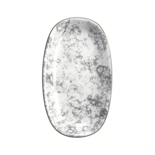 Bonna Rocks - Black Oval Tabak 15 Cm - Resim 2
