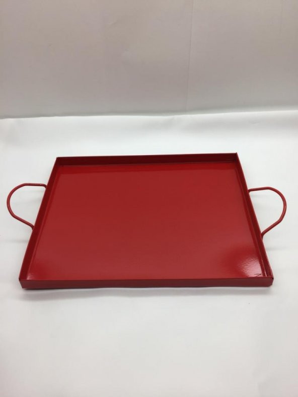 Behçet Dikdörtgen Sunum Tepsisi Kırmızı 18*23 Cm ürün görseli 1