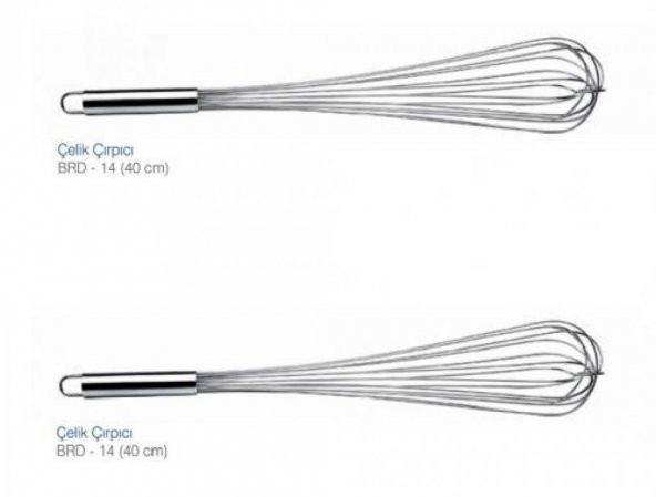Biradlı Çırpıcı Çelik  40 CM. ürün görseli 1