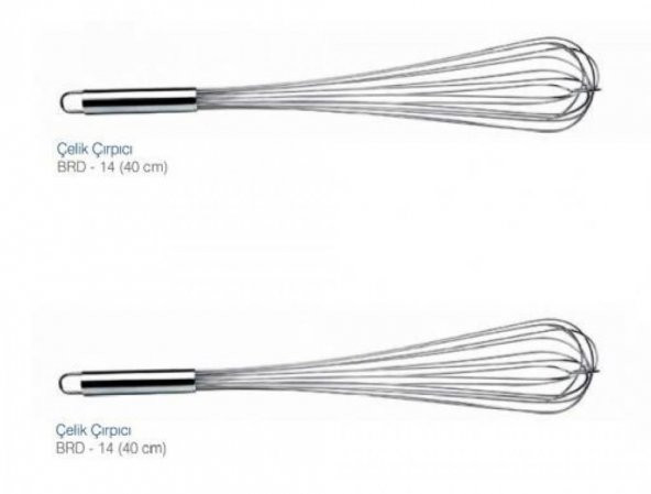 Biradlı Çırpıcı Çelik  40 CM. - Resim 2