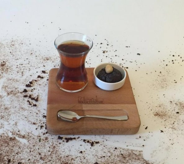 İkram Dünyası Çay Sunum Kayın 15*15 cm ürün görseli 1