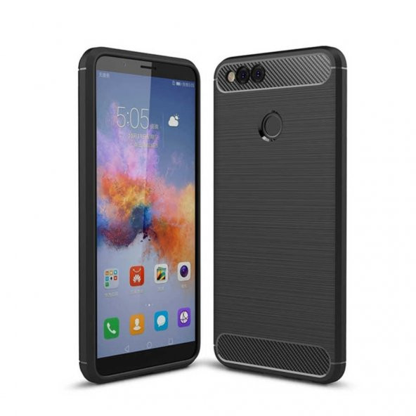 Huawei Honor 7X Karbon Fiber Maksimum Koruma Kılıf ürün görseli 1