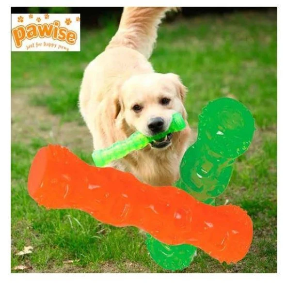 Pawise Kauçuk Sesli Renkli Diş Sağlığı Köpek Oyuncağı 28 cm ürün görseli 1