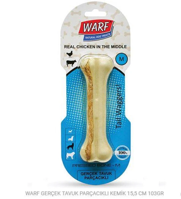Warf Tavuk Etli Köpek Ödül Kemiği 103 Gr-15,5 Cm ürün görseli 1