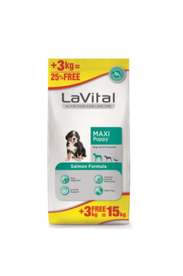 Lavital Puppy Somonlu Yavru Köpek Maması 15 Kg ürün görseli 1