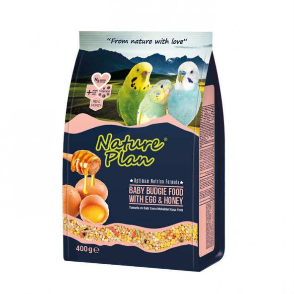 Nature Plan Yumurta Ballı Yavru Muhabbet Kuşu Yemi 400 gr ürün görseli 1
