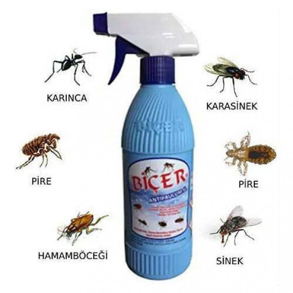 Biçer Antipaulum(500 ML) Sivrisinek İlacı Karınca İlacı Hamamböceği İlacı Bit İlacı Pire İlacı ürün görseli 1