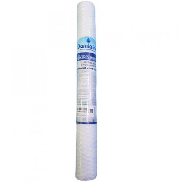 Damlalife Atlas 20 Inç Spun Sediment 5 Micron Tortu ip Filtre iplik filtre ürün görseli 1
