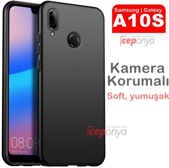 Galaxy A10S Kamera Korumalı Mat Soft Kalite Silikon Kılıf ürün görseli 1