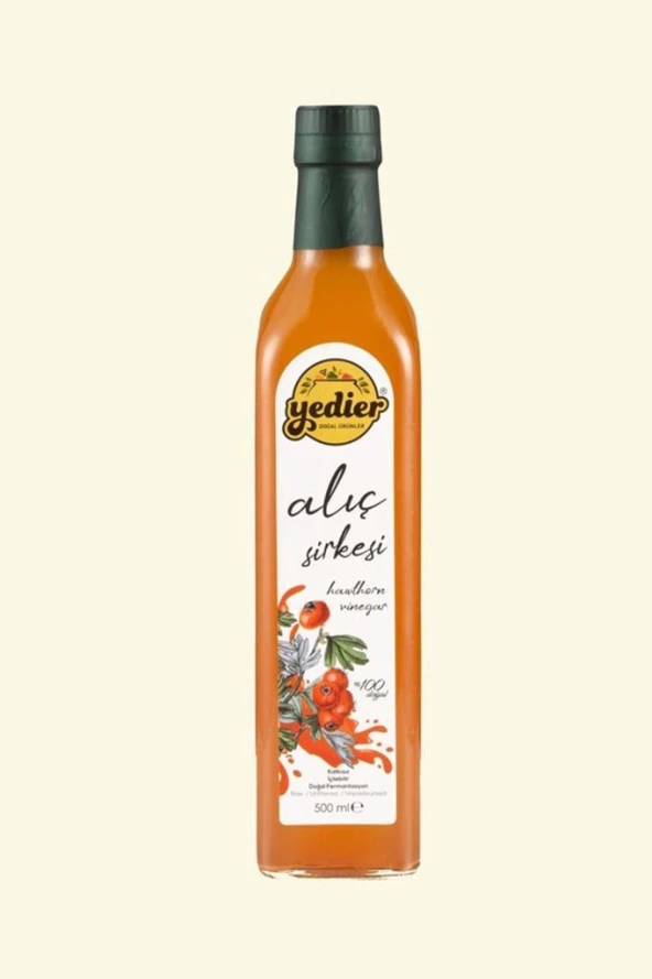 Yedier Alıç Sirkesi Doğal Fermente 500 ml ürün görseli 1