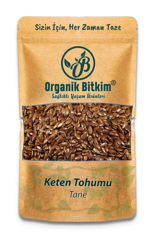 Organik Bitkim Keten Tohumu Tane 1000 gr ürün görseli 1