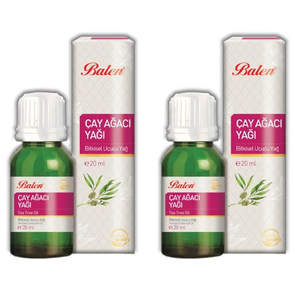 Balen Çay Ağacı Yağı-Hint Defnesi Yağı (Distilasyon) 20 ml 2 Adet ürün görseli 1