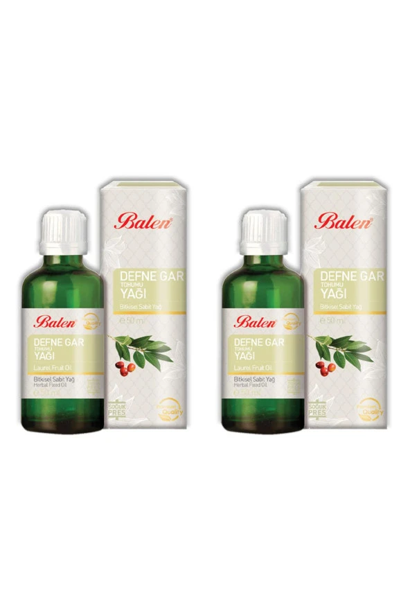 Balen Defne Gar Tohumu Yağı Soğuk Pres 50 ml 2 Adet ürün görseli 1