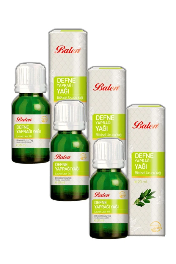 Balen Defne Yaprağı Yağı Soğuk Pres 20 ml 3 Adet ürün görseli 1