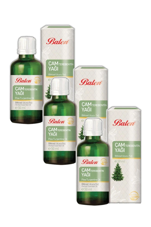 Balen Çam Terebentin Yağı (Distilasyon) 50 ml 3 Adet ürün görseli 1
