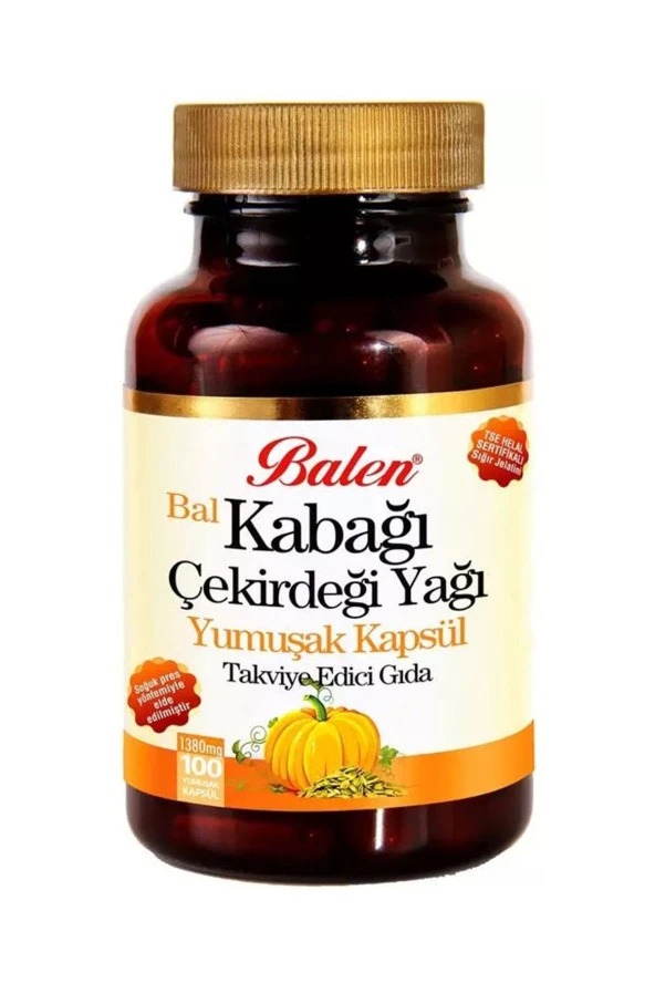 Balen Bal Kabak Çekirdeği Yağı Kapsülü 1380 mg 100 adet ürün görseli 1
