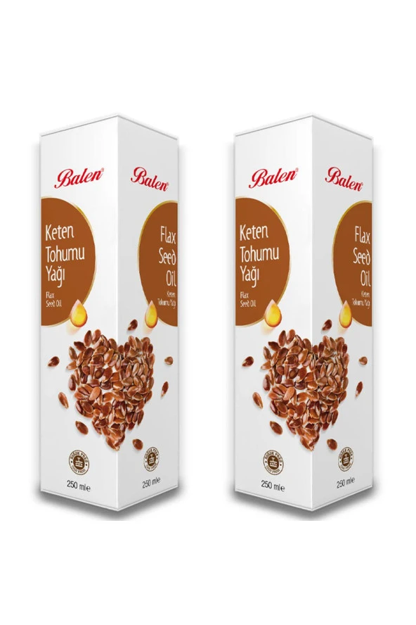 Balen Keten Tohumu Yağı Soğuk Pres 2 x 250 ml ürün görseli 1