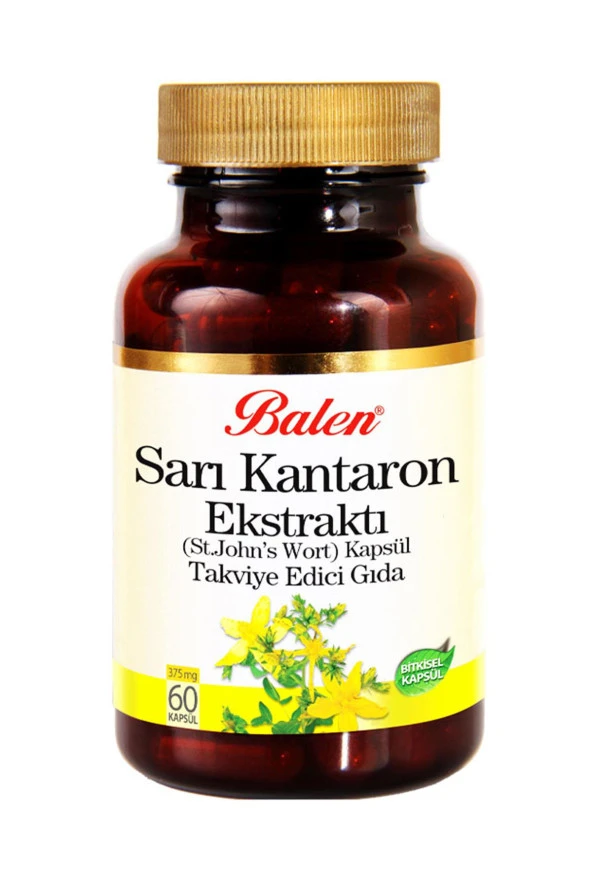 Balen Sarı Kantaron Ekstraktı (St. Johns Wort) 375 mg 60 Kapsül ürün görseli 1
