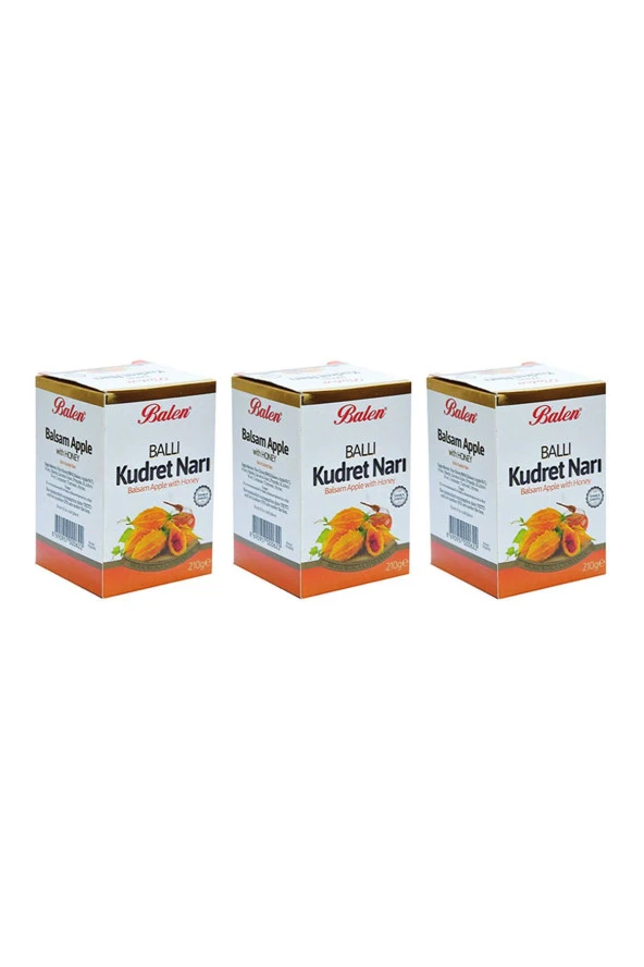 Balen Ballı Kudret Narı Macunu (Yeni Formül) 3 x 210 gr ürün görseli 1