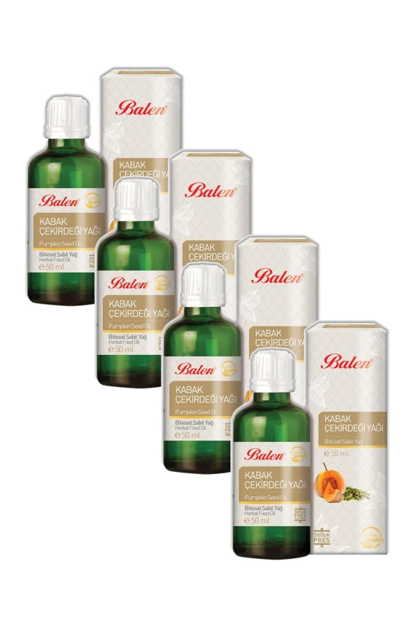 Balen Kabak Çekirdeği Yağı Soğuk Pres 50 ml 4 Adet ürün görseli 1