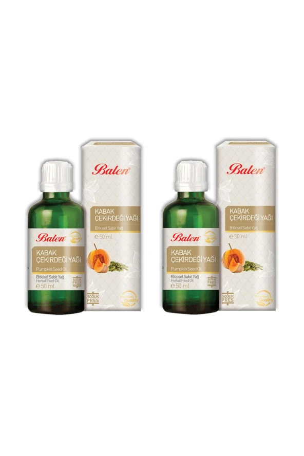 Balen Kabak Çekirdeği Yağı Soğuk Pres 50 ml 2 Adet ürün görseli 1
