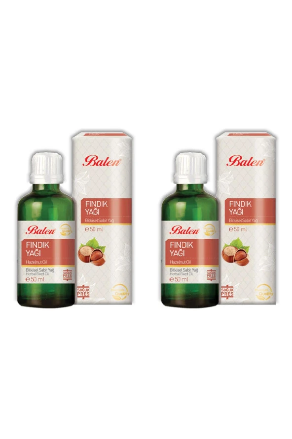 Balen Fındık Yağı Soğuk Pres 50 ml 2 Adet ürün görseli 1
