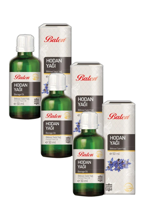 Balen Hodan Yağı Soğuk Pres 50 ml 3 Adet ürün görseli 1