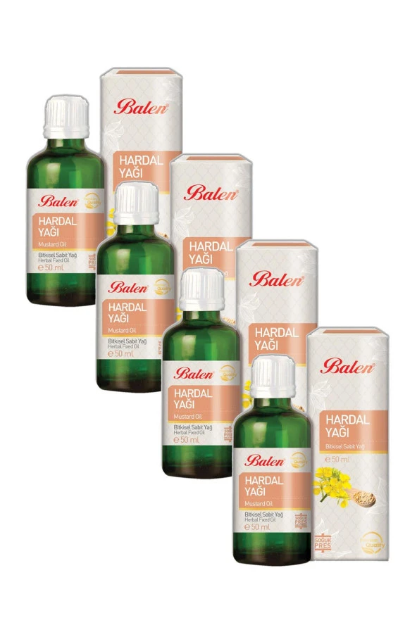 Balen Hardal Yağı Soğuk Pres 50 ml 4 Adet ürün görseli 1