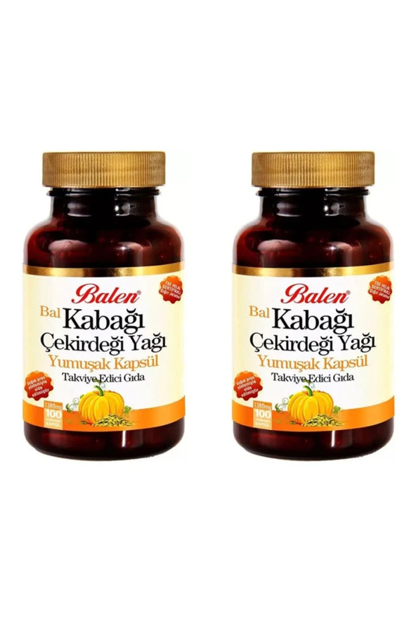 Balen Kabak Çekirdeği Yağı Kapsülü 1380 mg 2x100  Adet ürün görseli 1