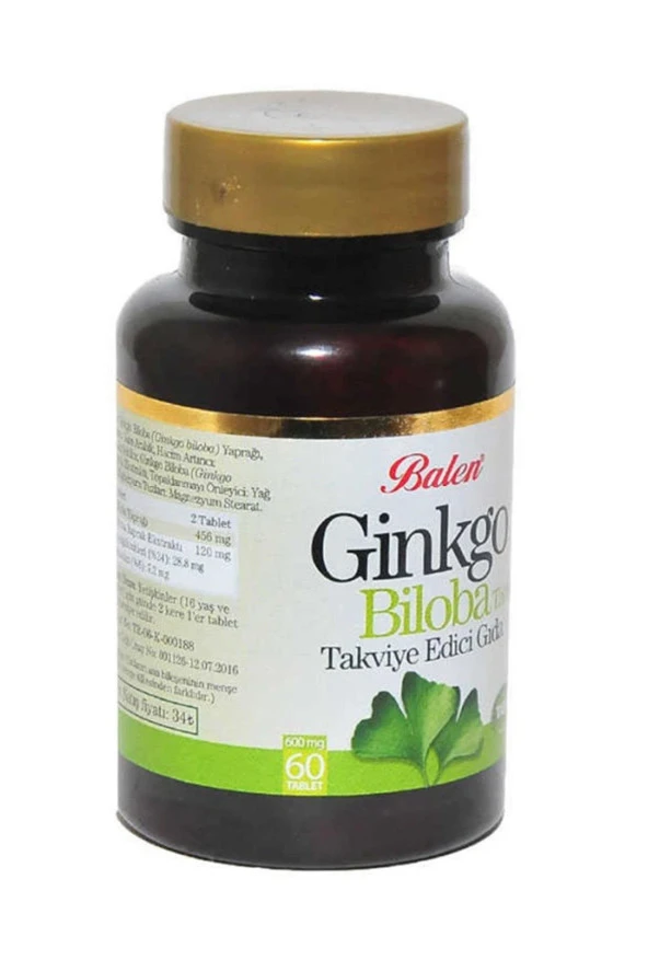 Balen Ginko Biloba 600 mg 60 Tablet - Resim 2