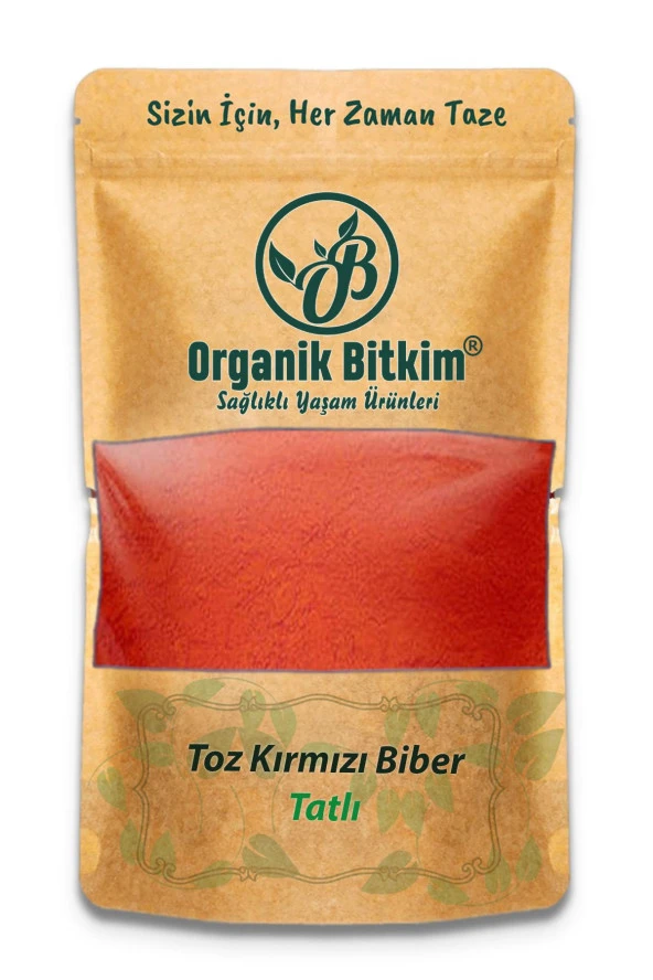 Organik Bitkim Tatlı Toz Kırmızı Biber 150 gr ürün görseli 1