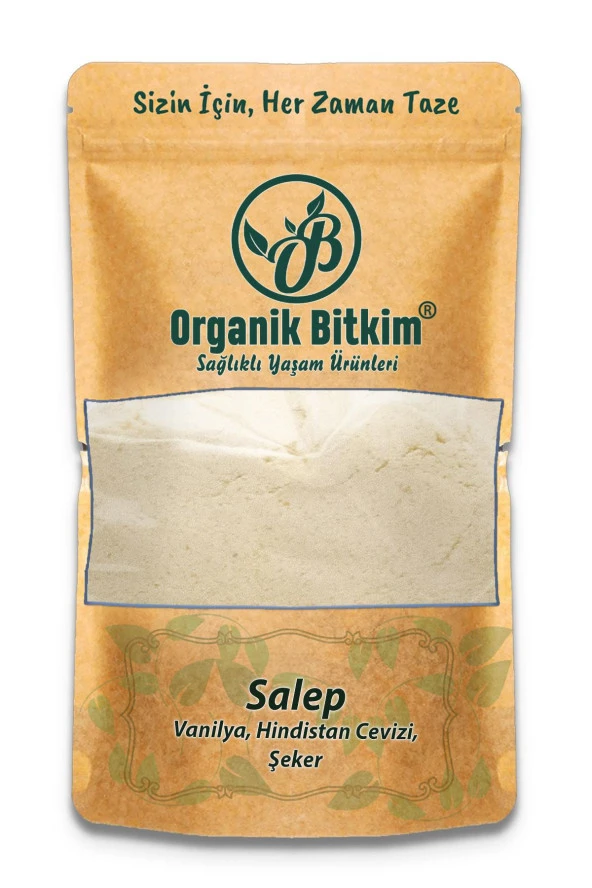 Organik Bitkim Salep (Vanilya, Hindistan Cevizi,Şeker) 150 gr ürün görseli 1