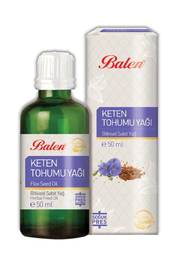 Balen Keten Tohumu Yağı Yağı Soğuk Pres 50 ml ürün görseli 1