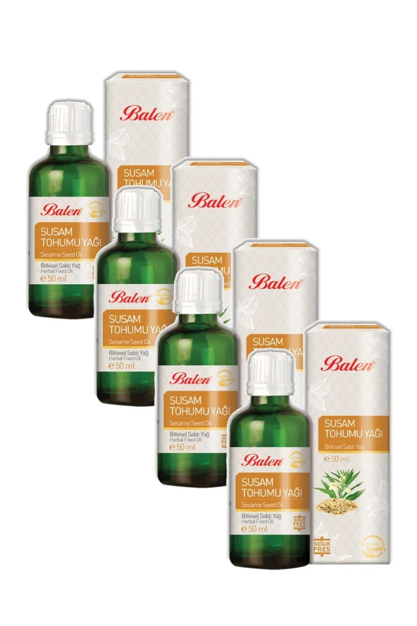 Balen Susam Tohumu Yağı Soğuk Pres 50 ml 4 Adet ürün görseli 1