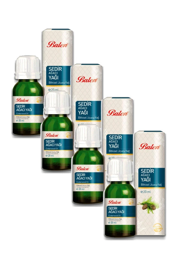 Balen Sedir Ağacı Yağı Distilasyon 20 ml 4 Adet ürün görseli 1