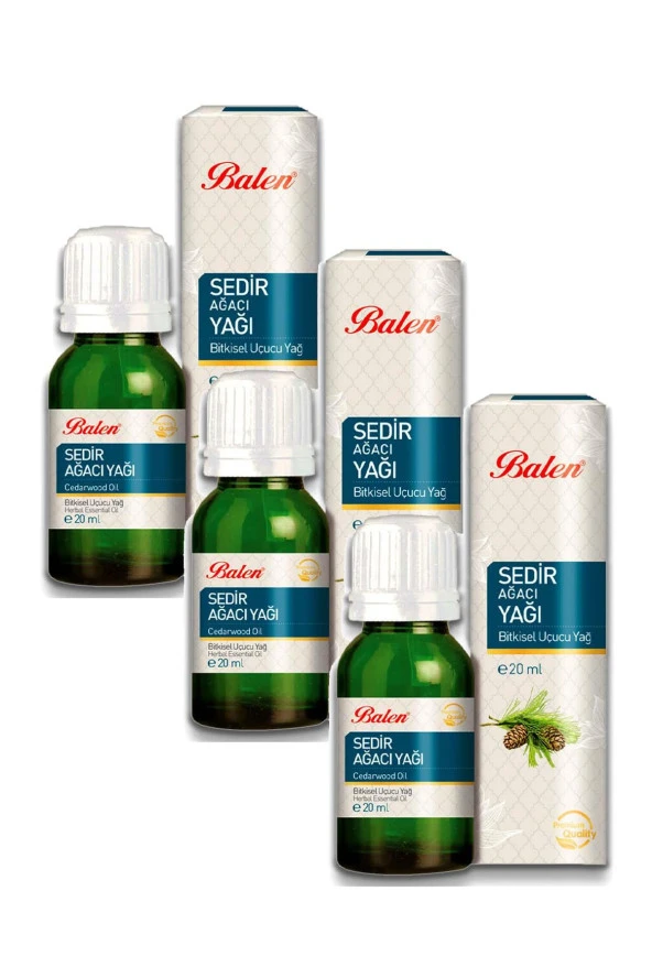 Balen Sedir Ağacı Yağı Distilasyon 20 ml 3 Adet ürün görseli 1