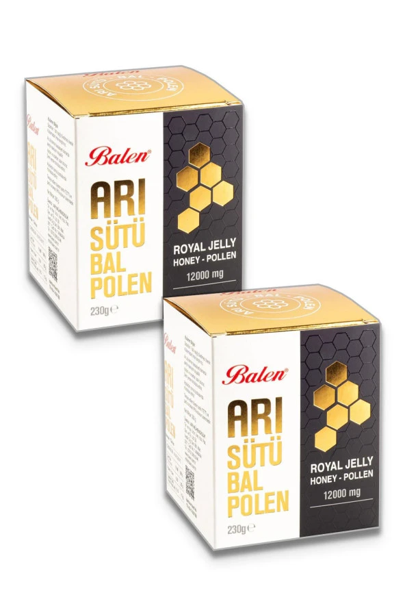 Balen Arı Sütü Bal Polen Süper Doz (12000 mg) 230 gr 2 Adet ürün görseli 1