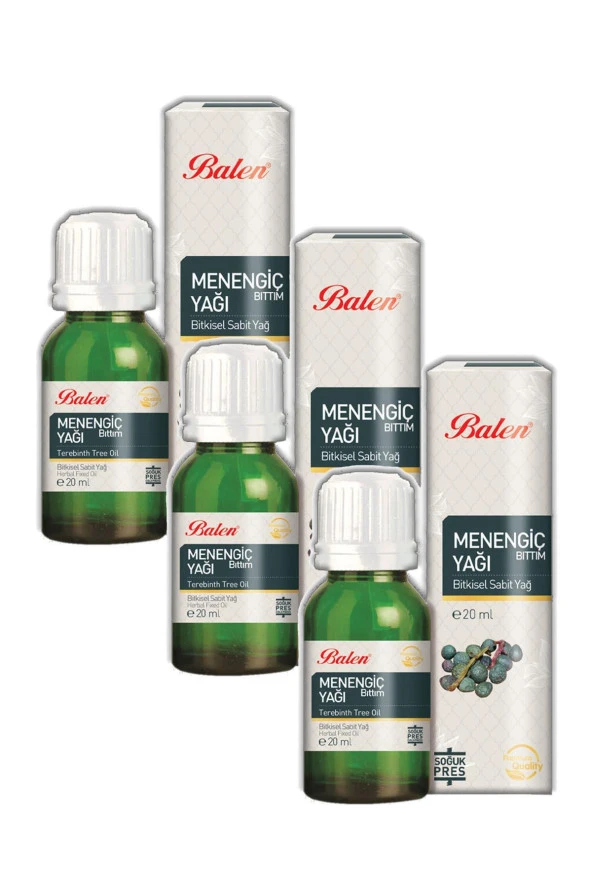Balen Menengiç (Bıttım-Çitlenbik) Yağı Soğuk Pres 20 ml 3 Adet ürün görseli 1