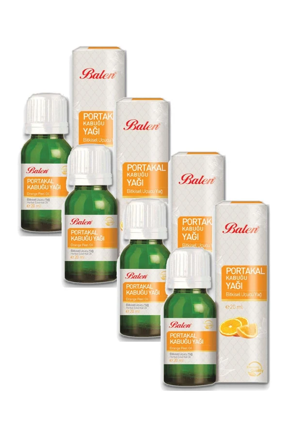 Balen Portakal Kabuğu Yağı (Pres) 20 ml 4 Adet ürün görseli 1