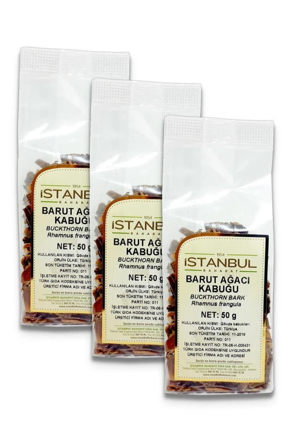 İstanbul Baharat Barut Ağacı Kabuğu 3x50 gr ürün görseli 1