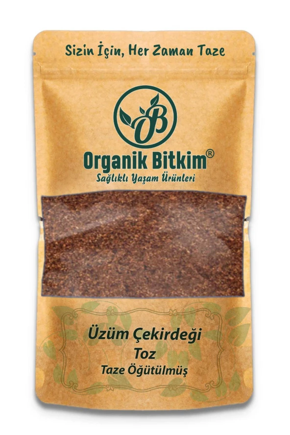 Organik Bitkim Toz Üzüm Çekirdeği (Öğütülmüş) 150 gr ürün görseli 1