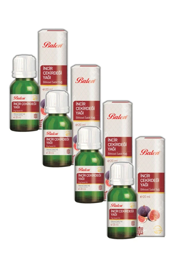 Balen İncir Çekirdeği Yağ - Soğuk Pres 20 ml x 4 Adet ürün görseli 1