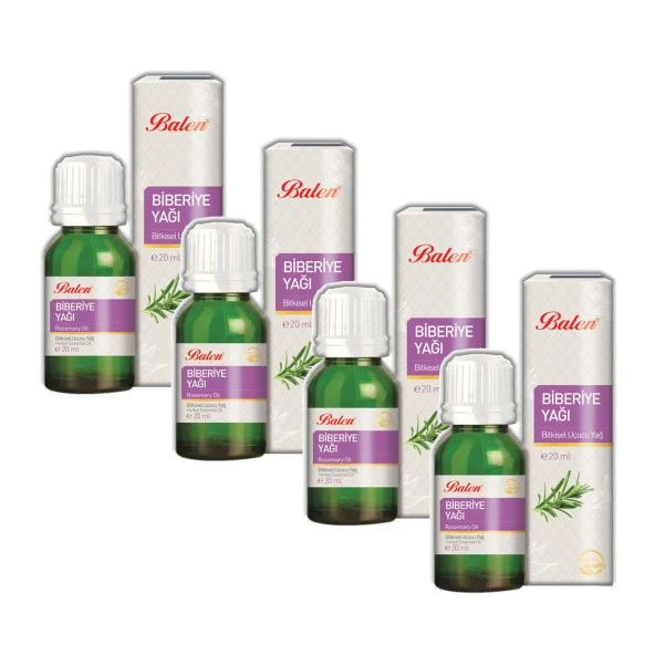 Balen Biberiye Yağı - Distilasyon 20 ml x 4 Adet ürün görseli 1