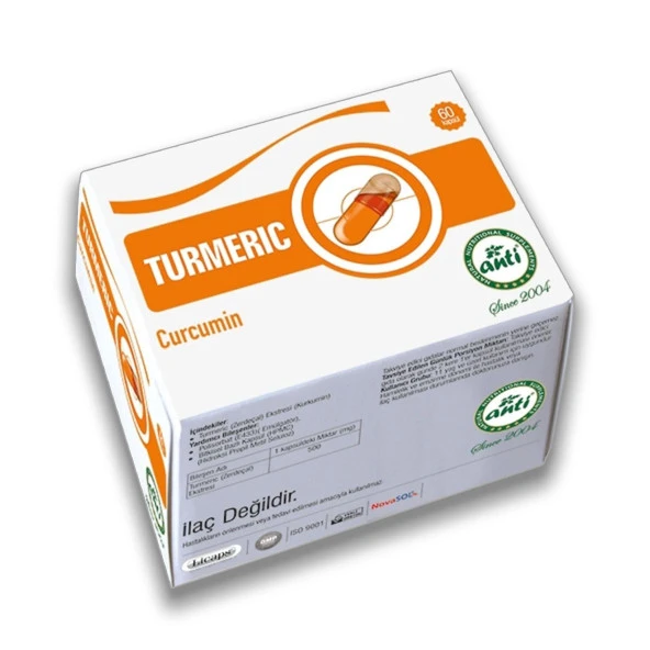 Anti Turmeric Extract Licaps Curcumin 60 Kapsül ürün görseli 1
