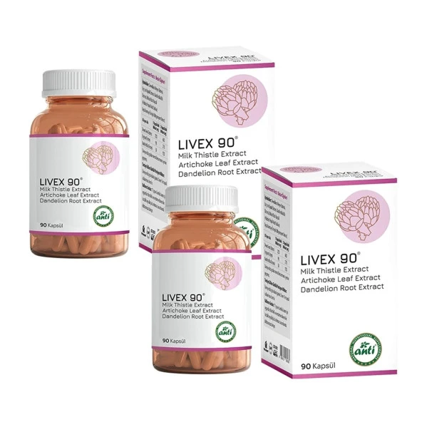 Anti Livex 90 Enginar-Deve Dikeni-Karahindiba 90 Kapsül X 2 Adet ürün görseli 1