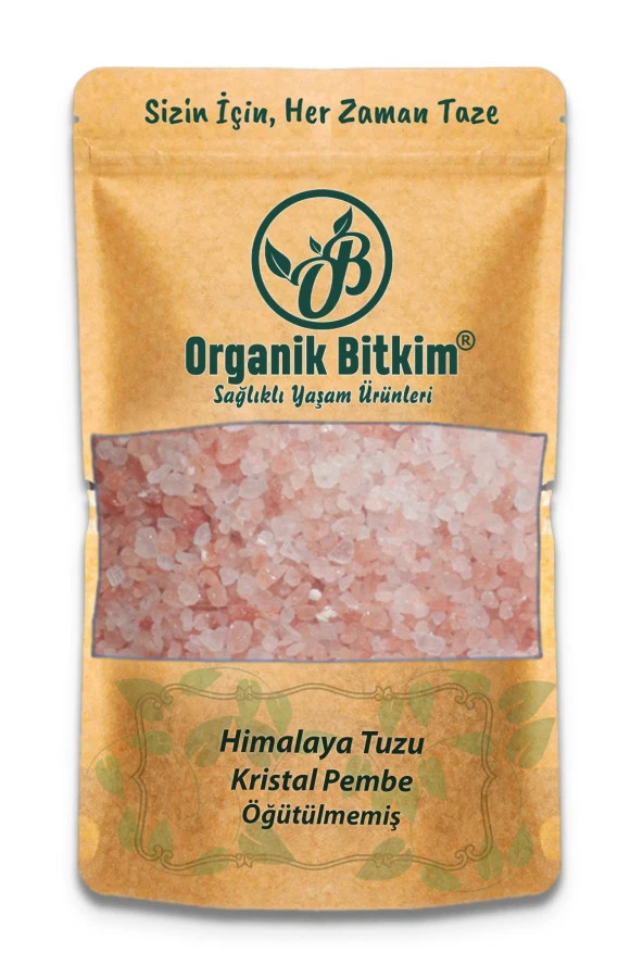 Organik Bitkim Himalaya Tuzu Kristal - Pembe Orjinal 1000 gr x 2 Adet ürün görseli 1